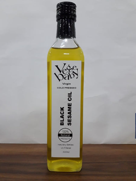 Black Sesame Seed 100% Natural Slatted Cold Pressed Oil